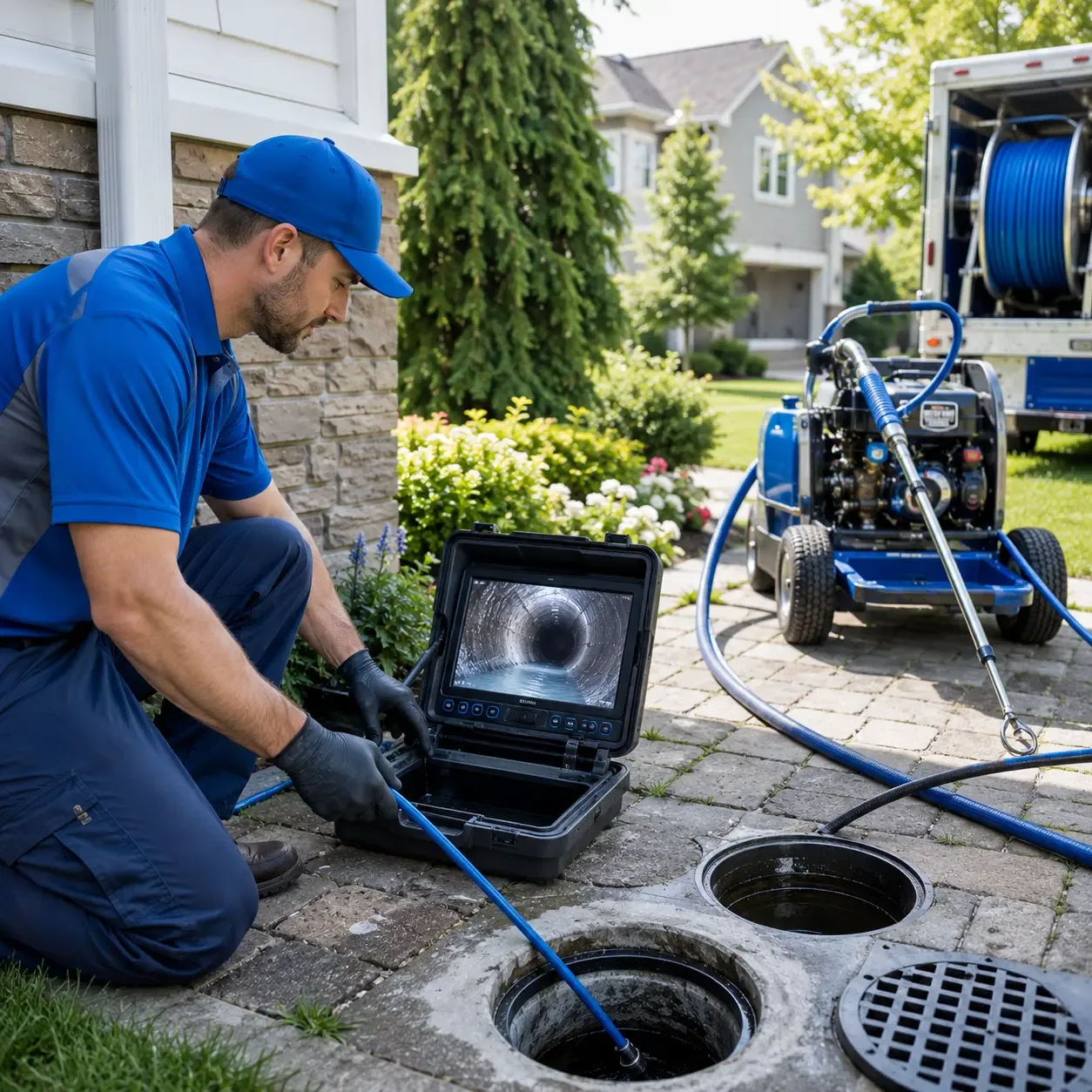 Outdoor drain cleaning professionals serving Mcalisterville, PA