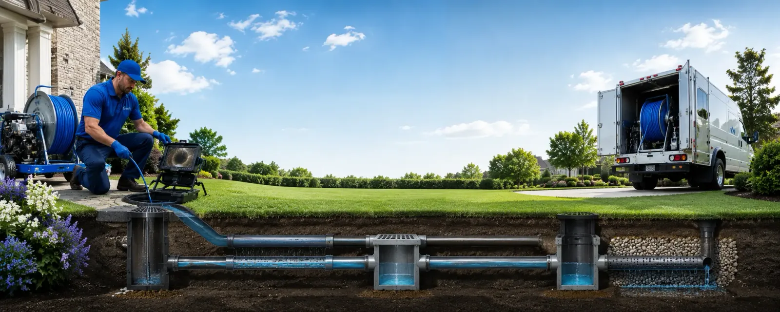 Outdoor drain cleaning information for Mcalisterville, PA
